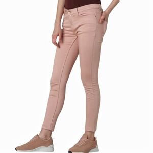 Uniqlo - Dusty Rose Mid Rise Tapered Skinny Pants